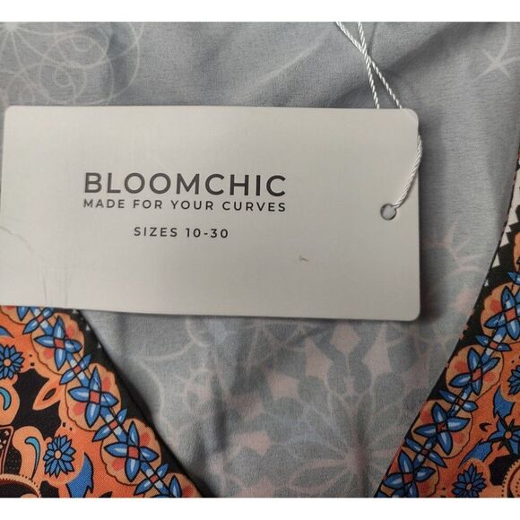 Bloomchic Wrap Front Dress with Kimono Sleeves  Size 26 NWT - Picture 4 of 6